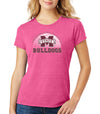 Women's Mississippi State Bulldogs Premium Tri-Blend Tee Shirt - MSU Bulldogs Basketball