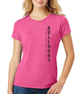 Women's Mississippi State Bulldogs Premium Tri-Blend Tee Shirt - Vertical MSU Bulldogs