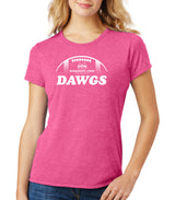 Women's Mississippi State Bulldogs Premium Tri-Blend Tee Shirt - MSU Dawgs Football