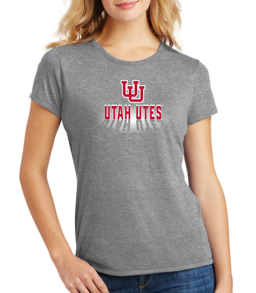 Women's Utah Utes Premium Tri-Blend Tee Shirt - Spotlight Shadow Utah Utes
