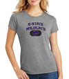 Women's K-State Wildcats Premium Tri-Blend Tee Shirt - Full Color K-State Wildcats Fade