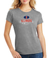 Women's Illinois Fighting Illini Premium Tri-Blend Tee Shirt - Spotlight and Shadow Illinois