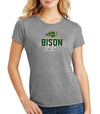 Women's NDSU Bison Premium Tri-Blend Tee Shirt - Spotlight Bison