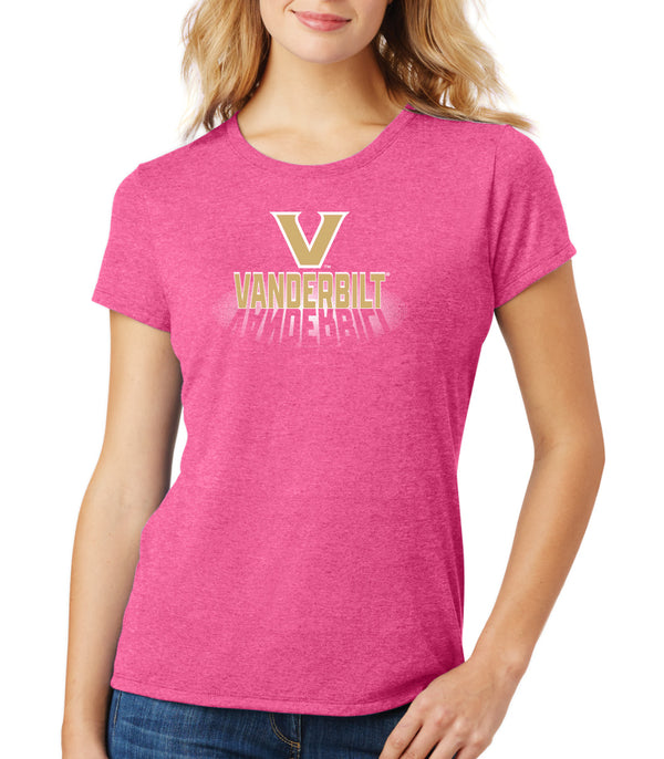 Women's Vanderbilt Commodores Premium Tri-Blend Shirt - Spotlight Vanderbilt