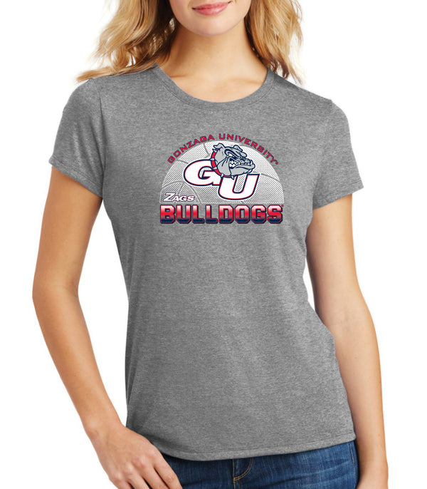 Women's Gonzaga Bulldogs Premium Tri-Blend Tee Shirt - Gonzaga Basketball