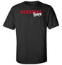 Nebraska Huskers Tee Shirt - Script Huskers Overlap Nebraska