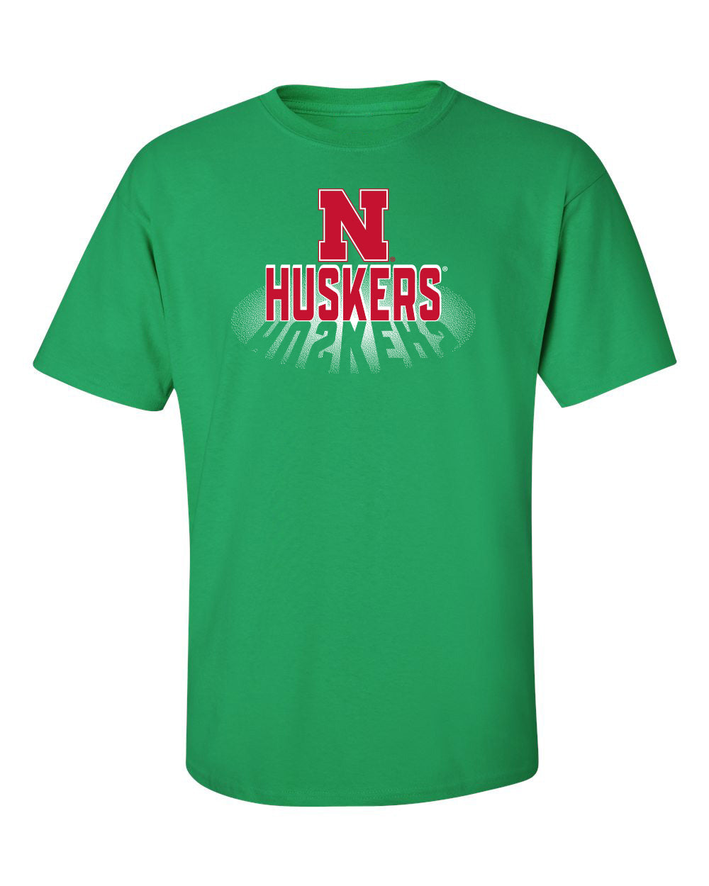 Nebraska Huskers Tee Shirt - 3D Huskers Spotlight Shadow