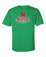 Nebraska Huskers Tee Shirt - 3D Huskers Spotlight Shadow
