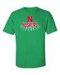 Nebraska Huskers Tee Shirt - 3D Huskers Spotlight Shadow