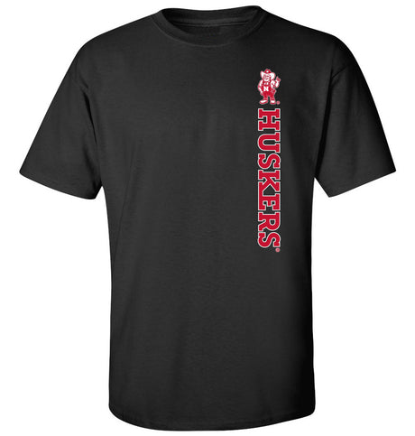 Nebraska Huskers Tee Shirt - Vertical Huskers Herbie Husker