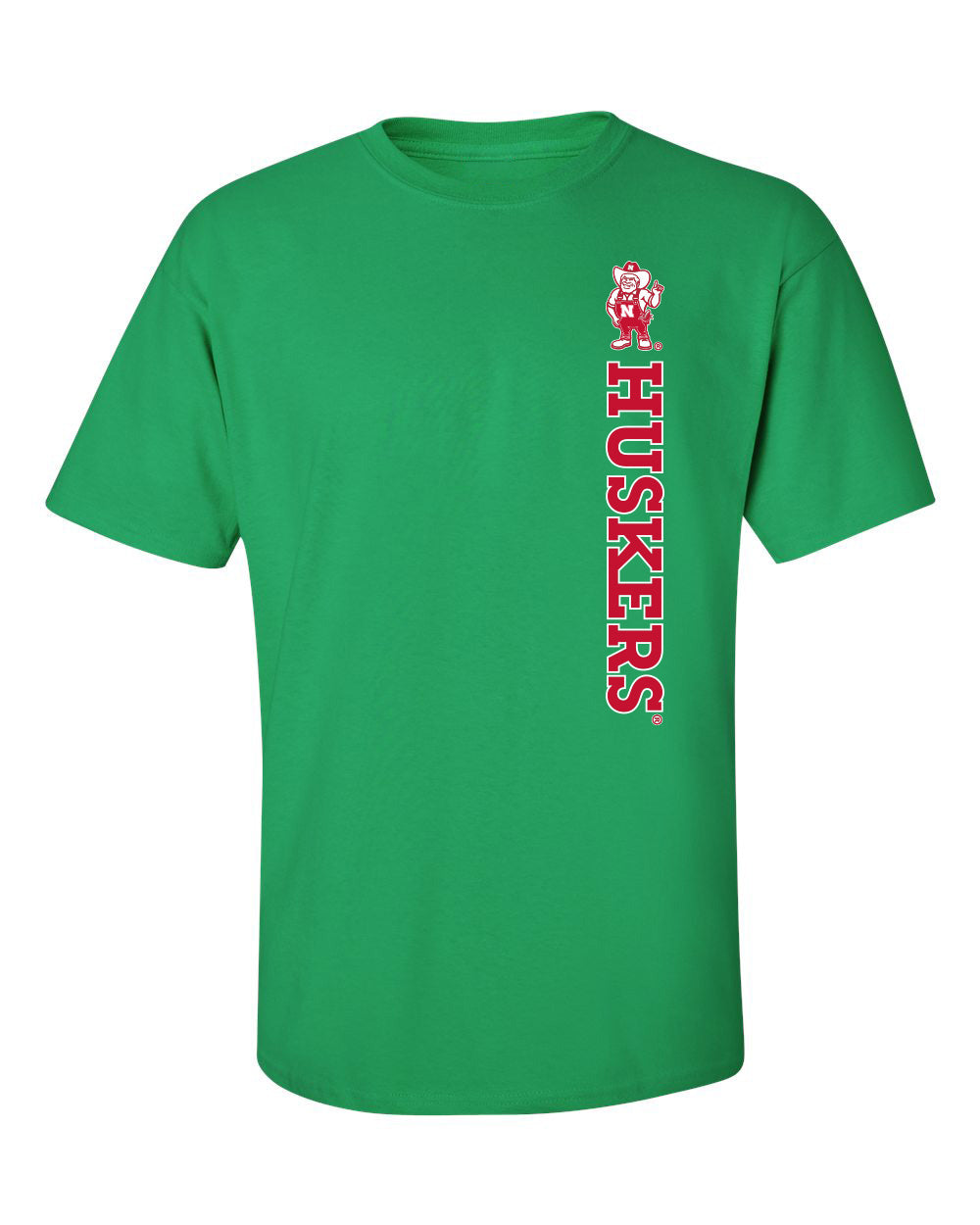 Nebraska Huskers Tee Shirt - Vertical Huskers Herbie Husker