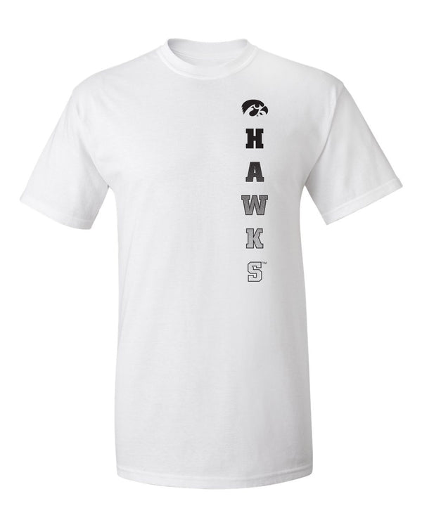 Iowa Hawkeyes Tee Shirt - Vert Hawks Fade with Tigerhawk