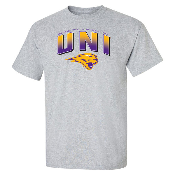 Northern Iowa Panthers Tee Shirt - UNI Full Color Fade Primary Logo