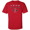 San Diego State Aztecs Tee Shirt - SDSU Full Color Fade Aztecs Logo