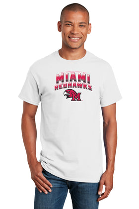 Miami University RedHawks Tee Shirt - Miami RedHawks Full Color Fade Hawk M Logo