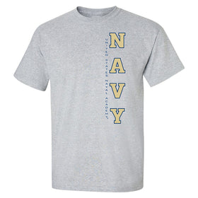 Navy Midshipmen Tee Shirt - USNA Vertical Navy