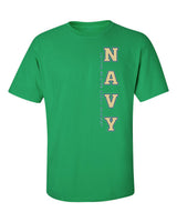 Navy Midshipmen Tee Shirt - USNA Vertical Navy
