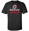 Omaha Mavericks Tee Shirt - Full Color Fade Omaha