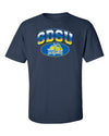 South Dakota State Jackrabbits Tee Shirt - SDSU Full Color Fade Plus Primary Logo