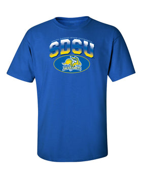 South Dakota State Jackrabbits Tee Shirt - SDSU Full Color Fade Plus Primary Logo