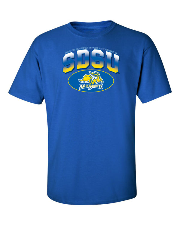 South Dakota State Jackrabbits Tee Shirt - SDSU Full Color Fade Plus Primary Logo