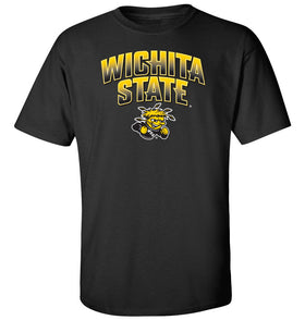 Wichita State Shockers Tee Shirt - Wichita State Full Color Fade