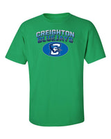 Creighton Bluejays Tee Shirt - Full Color Fade Primary Logo Oval