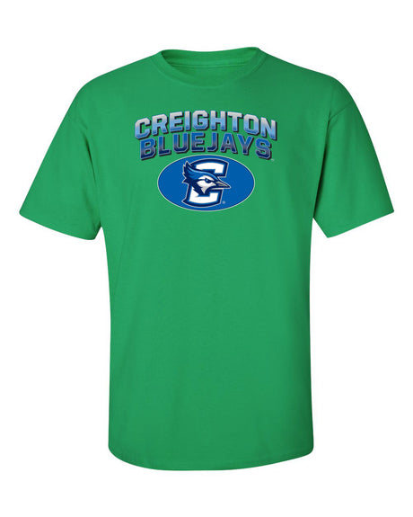 Creighton Bluejays Tee Shirt - Full Color Fade Primary Logo Oval