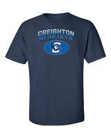 Creighton Bluejays Tee Shirt - Full Color Fade Primary Logo Oval