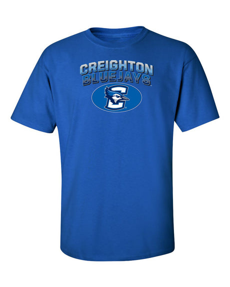 Creighton Bluejays Tee Shirt - Full Color Fade Primary Logo Oval
