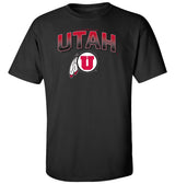 Utah Utes Tee Shirt - Full Color Fade Utah Utes Logo