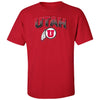 Utah Utes Tee Shirt - Full Color Fade Utah Utes Logo