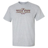 Texas State Bobcats Tee Shirt - Striped Texas State Football Laces