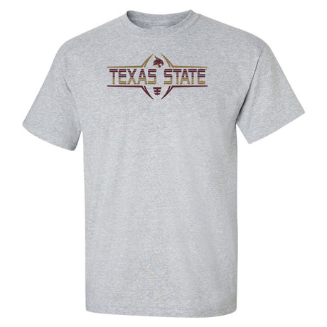 Texas State Bobcats Tee Shirt - Striped Texas State Football Laces