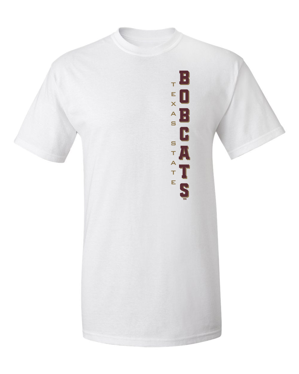 Texas State Bobcats Tee Shirt - Vertical Texas State Bobcats