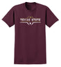 Texas State Bobcats Tee Shirt - Striped Texas State Football Laces