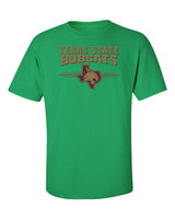 Texas State Bobcats Tee Shirt - 3 Stripe State Outline Logo