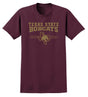Texas State Bobcats Tee Shirt - 3 Stripe State Outline Logo