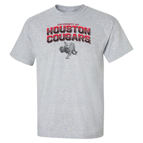 Houston Cougars Tee Shirt - Full Color Fade with Cougar