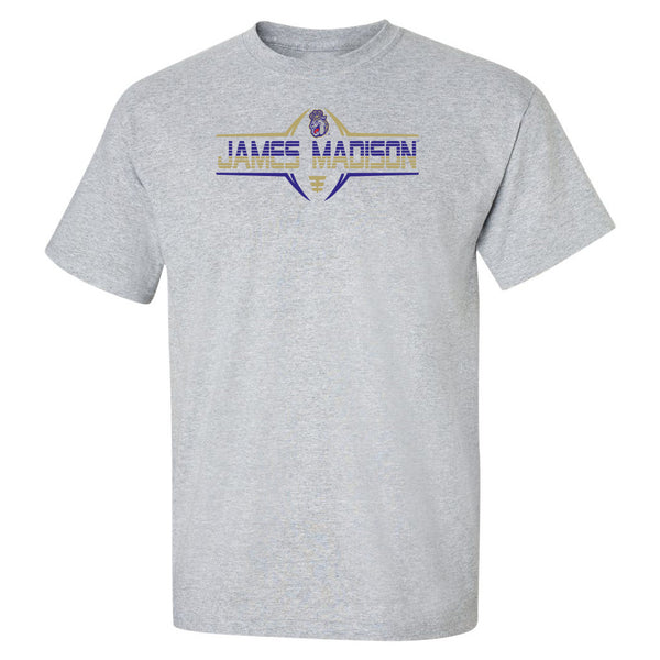 James Madison Dukes Tee Shirt - Striped James Madison Football Laces