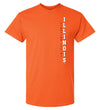 Illinois Fighting Illini Tee Shirt - Vertical Illinois Fighting Illini