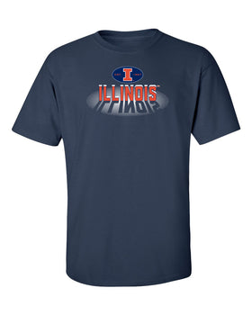 Illinois Fighting Illini Tee Shirt - Spotlight and Shadow Illinois