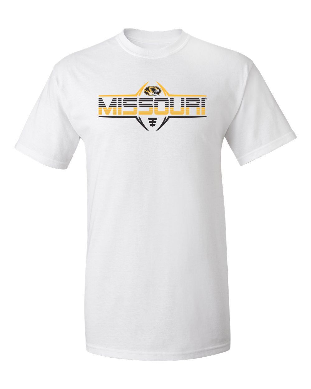 Missouri Tigers Tee Shirt - Striped Missouri Football Laces