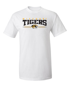 Missouri Tigers Tee Shirt - Tigers 3 Stripe Head Logo