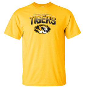 Missouri Tigers Tee Shirt - Full Color Fade Tigers Logo