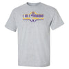 LSU Tigers Tee Shirt - Striped Tigers Football Laces