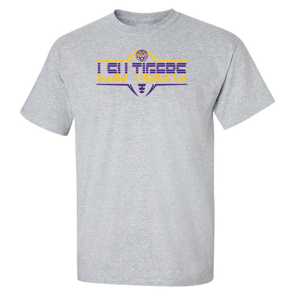 LSU Tigers Tee Shirt - Striped Tigers Football Laces