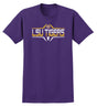 LSU Tigers Tee Shirt - Striped Tigers Football Laces