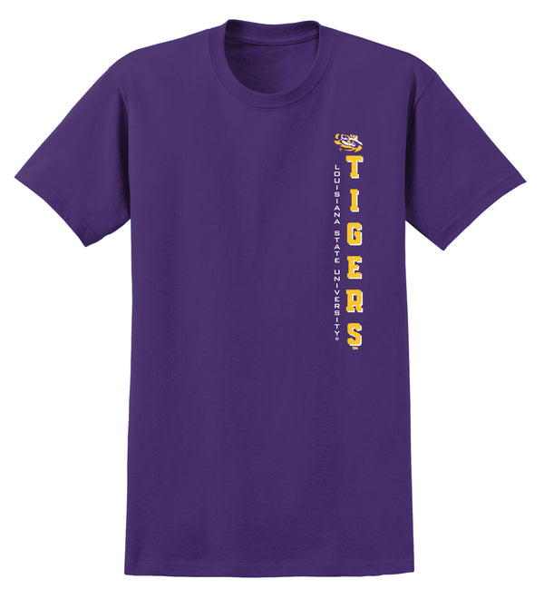 LSU Tigers Tee Shirt - Vertical Louisiana State University Tigers