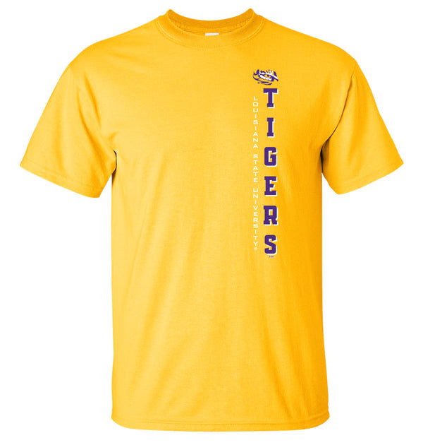 LSU Tigers Tee Shirt - Vertical Louisiana State University Tigers